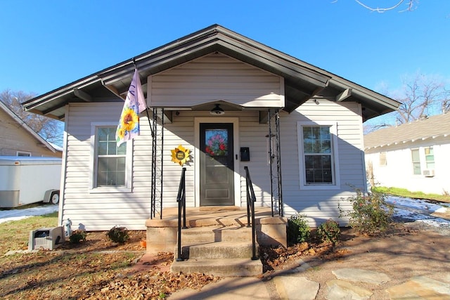 view of bungalow