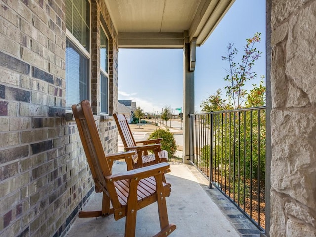 balcony with covered porch