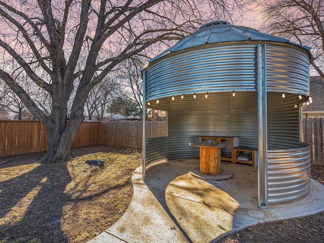 view of patio / terrace with a fenced backyard