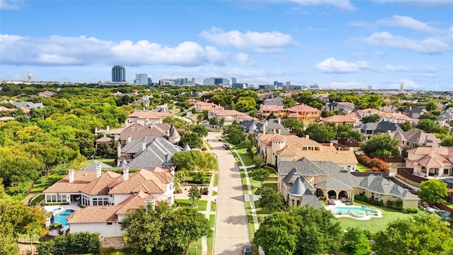 bird's eye view featuring a residential view