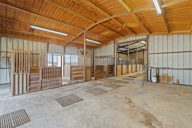 view of horse barn