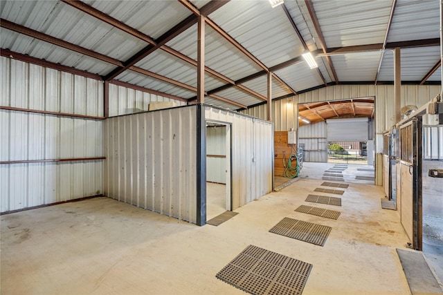 view of horse barn