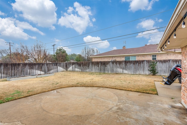 view of patio / terrace featuring a fenced backyard