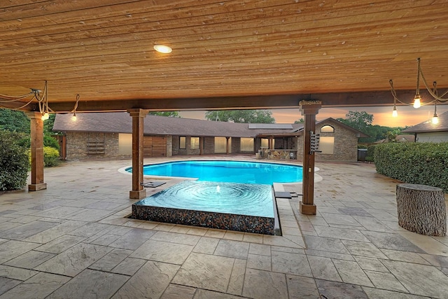9577 Vail Eton Dr, Pilot Point, TX 76258 - view of swimming pool with a patio