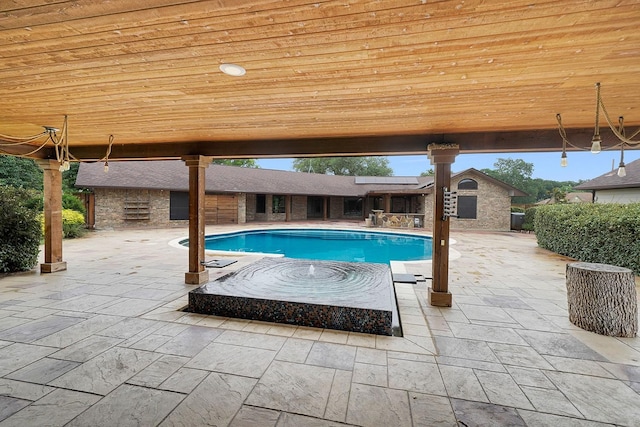 9577 Vail Eton Dr, Pilot Point, TX 76258 - outdoor pool with a patio area