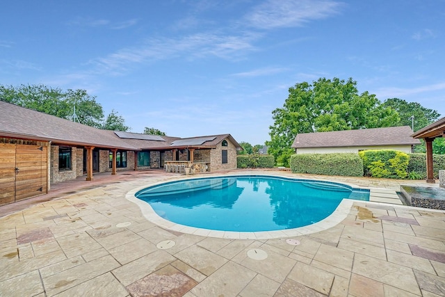 9577 Vail Eton Dr, Pilot Point, TX 76258 - view of swimming pool with a patio