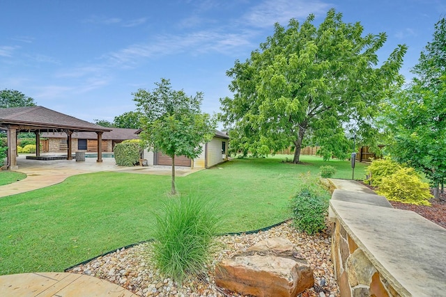 9577 Vail Eton Dr, Pilot Point, TX 76258 - view of grassy yard featuring a gazebo