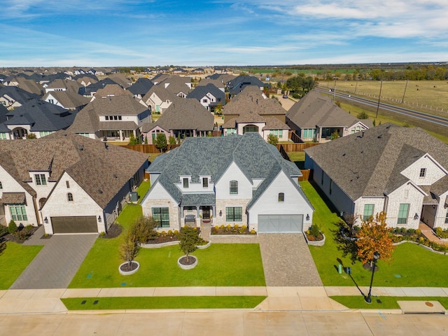 birds eye view of property featuring a residential view