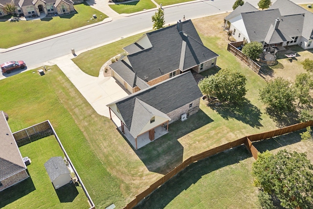 drone / aerial view featuring a residential view