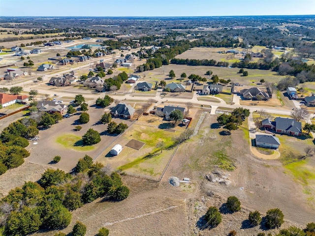 bird's eye view with a residential view