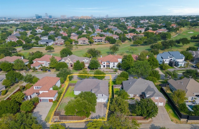 drone / aerial view featuring a residential view