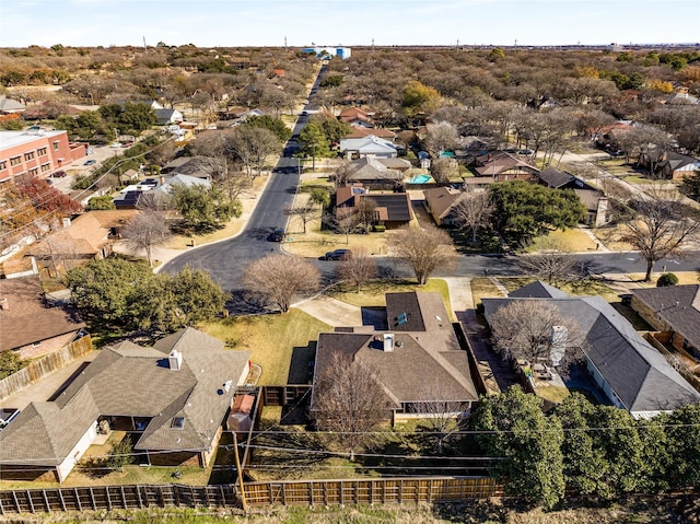 aerial view featuring a residential view