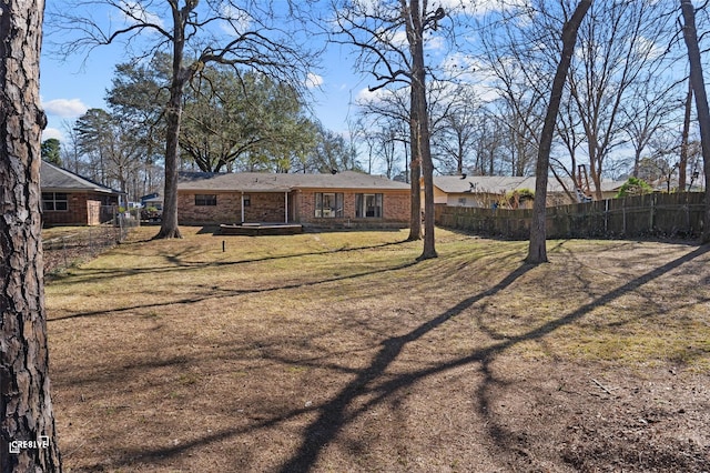 exterior space with fence