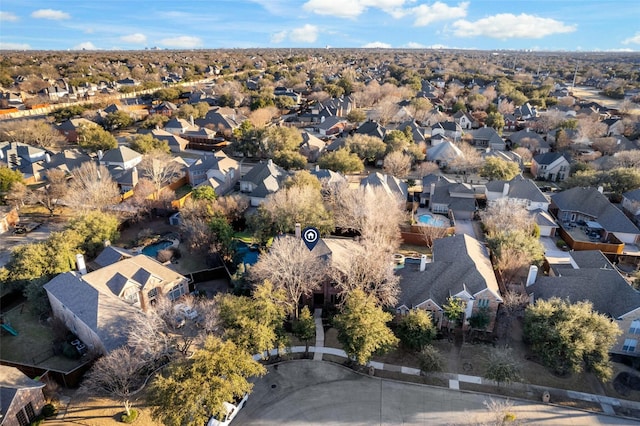 drone / aerial view featuring a residential view