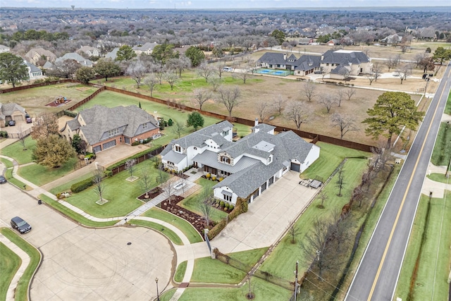 bird's eye view featuring a residential view