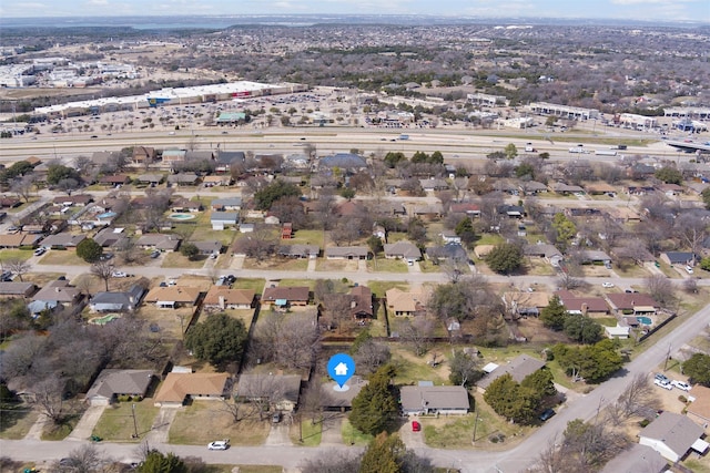 bird's eye view featuring a residential view