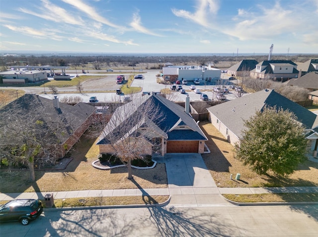 drone / aerial view featuring a residential view