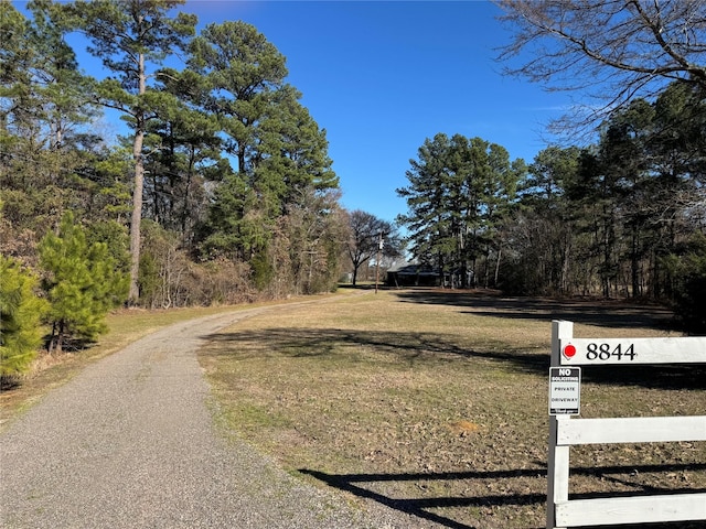 view of road