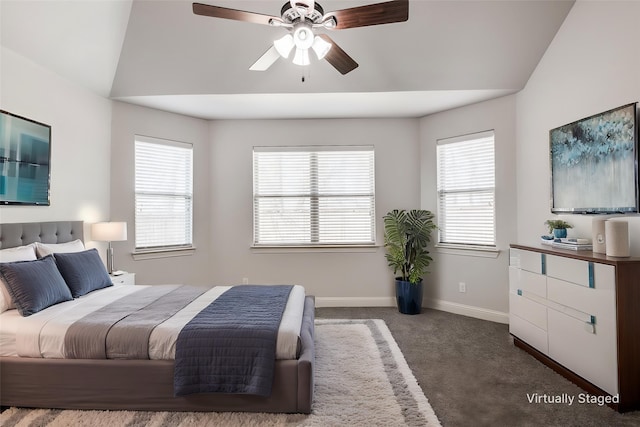 7721 Lake Worth Cv, Mckinney, TX 75071 - carpeted bedroom with baseboards, multiple windows, and ceiling fan
