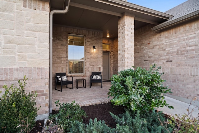 view of patio featuring covered porch