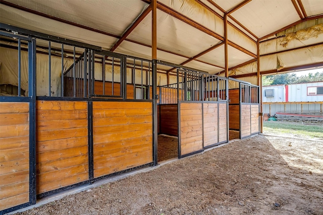 view of horse barn