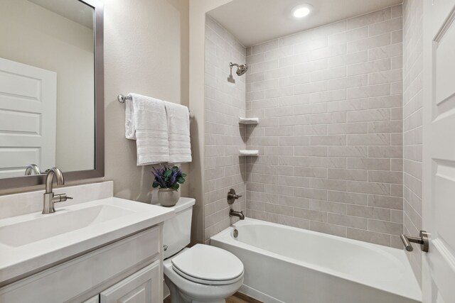 3830 Dalea Dr, Prosper, TX 75078 - full bath featuring bathing tub / shower combination, toilet, and vanity