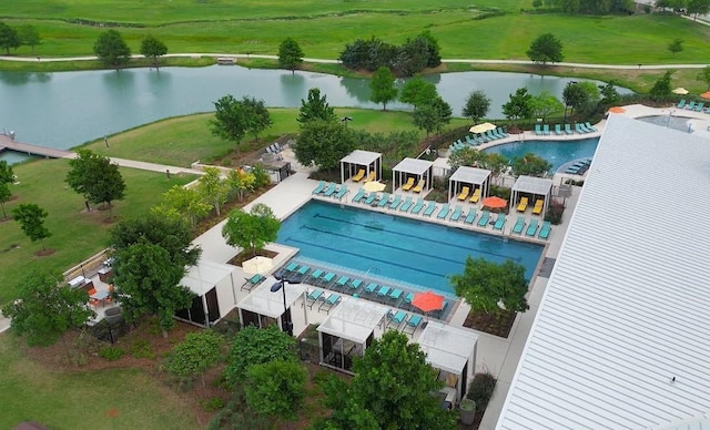 3830 Dalea Dr, Prosper, TX 75078 - drone / aerial view featuring a water view
