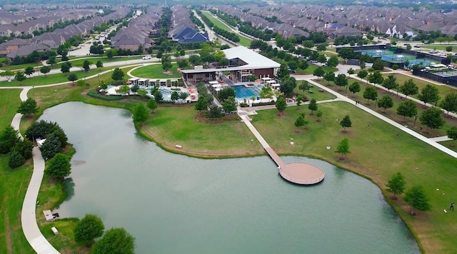 3830 Dalea Dr, Prosper, TX 75078 - aerial view with a residential view and a water view