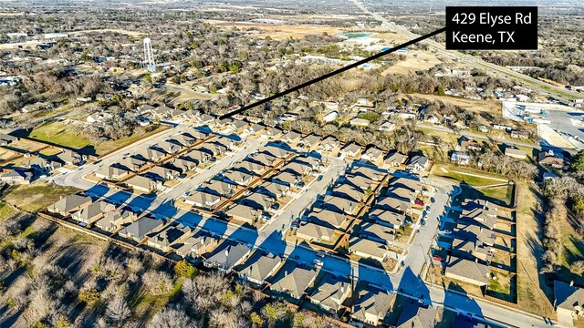 drone / aerial view featuring a residential view