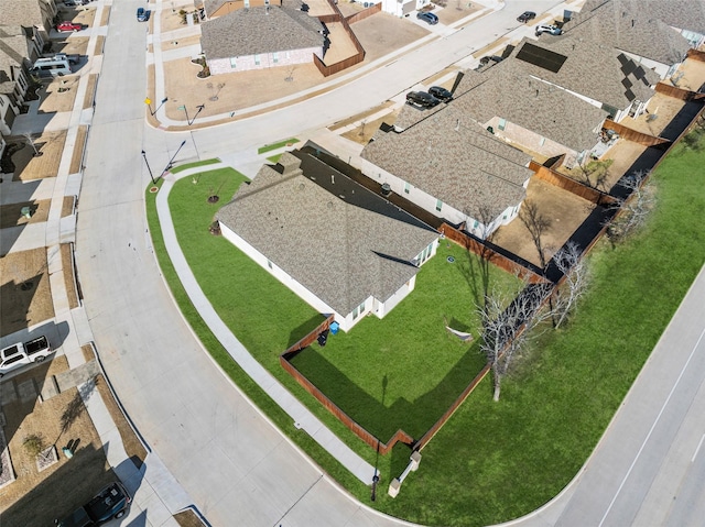 bird's eye view featuring a residential view