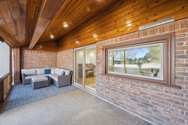 view of patio / terrace featuring outdoor lounge area