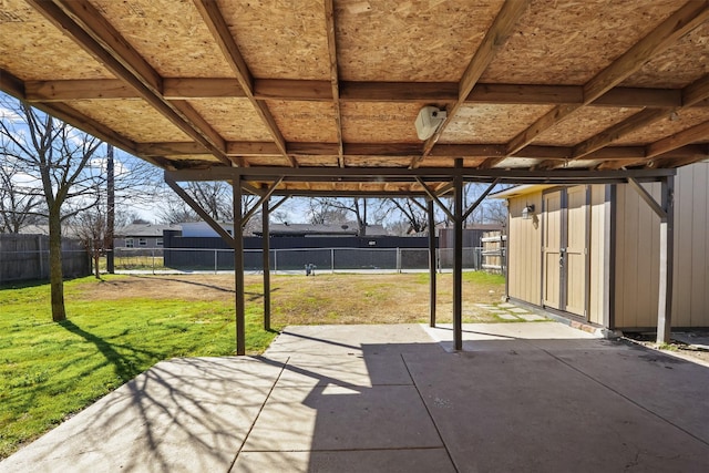 view of patio / terrace with a fenced backyard