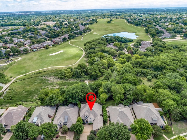 1313 Stoneoak Dr, Mckinney, TX 75072 - aerial perspective of suburban area featuring a golf club and a large body of water