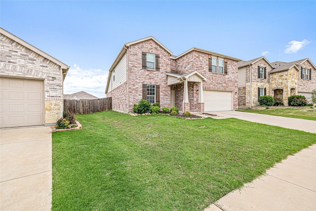 2305 Simmental Rd, Fort Worth, TX 76131 - view of front of property featuring driveway, an attached garage, and brick siding