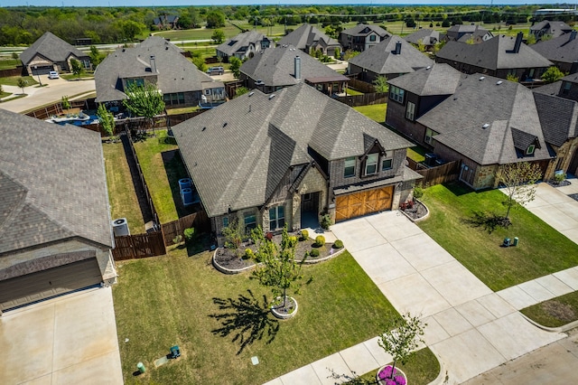 birds eye view of property featuring a residential view