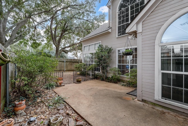 view of patio / terrace with fence