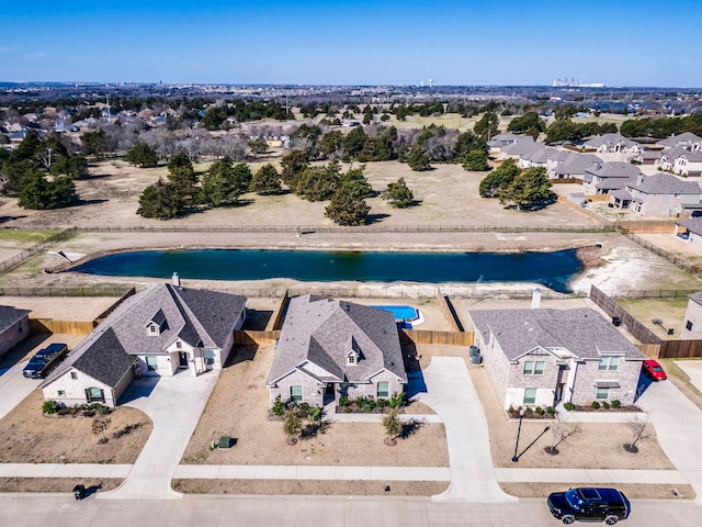 drone / aerial view featuring a residential view