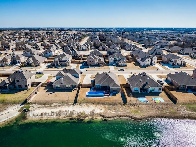 aerial view featuring a residential view