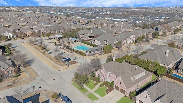 drone / aerial view featuring a residential view