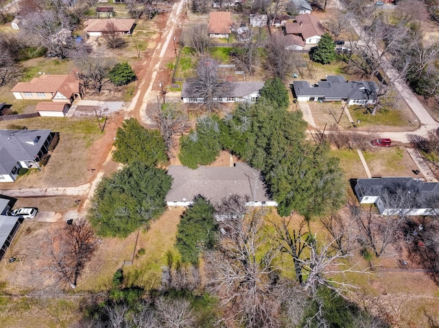 bird's eye view with a residential view