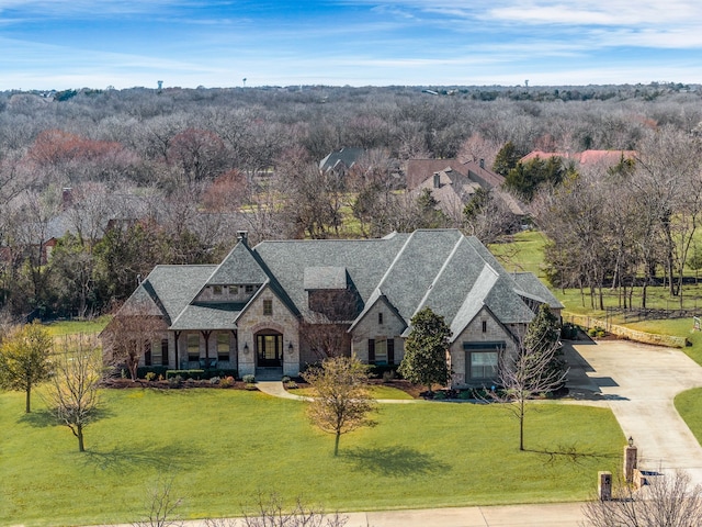 birds eye view of property