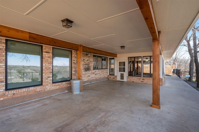 view of patio with fence