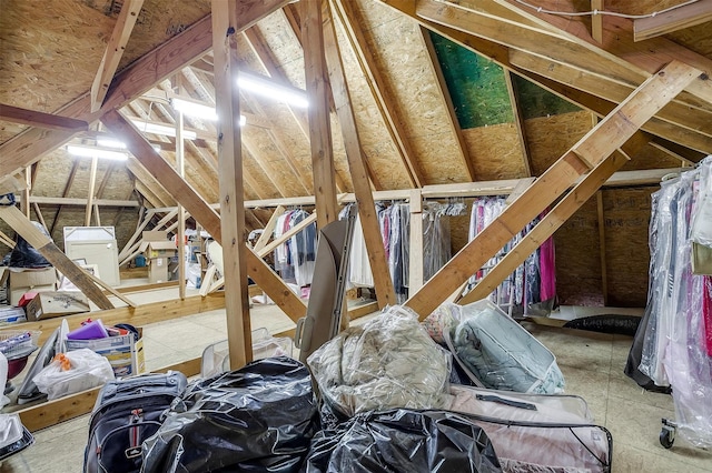 view of attic