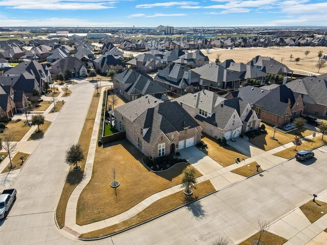 drone / aerial view featuring a residential view