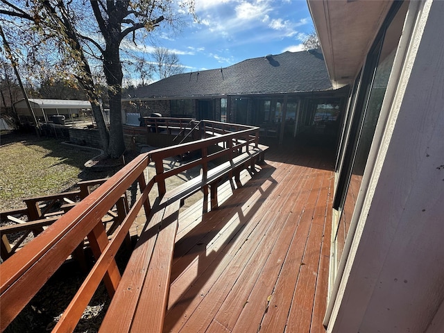 view of wooden terrace