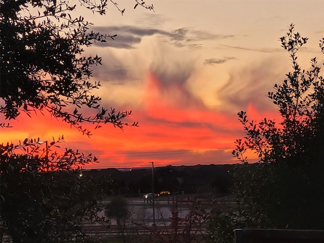 view of nature at dusk