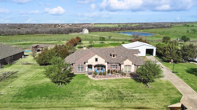 7910 Stone Ridge Dr, Northlake, TX 76247 - aerial view of sparsely populated area with a large body of water