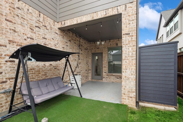 view of patio / terrace with fence