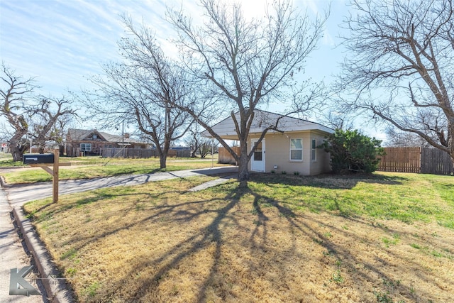 exterior space with fence