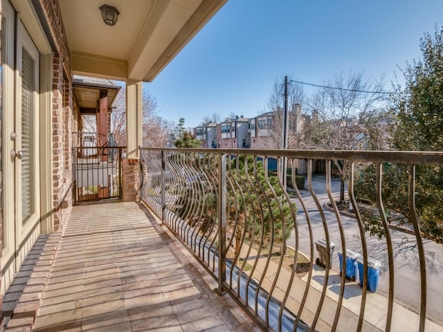 4520 Gilbert Ave, Dallas, TX 75219 - hall featuring attic access, an upstairs landing, ornamental molding, carpet floors, and recessed lighting